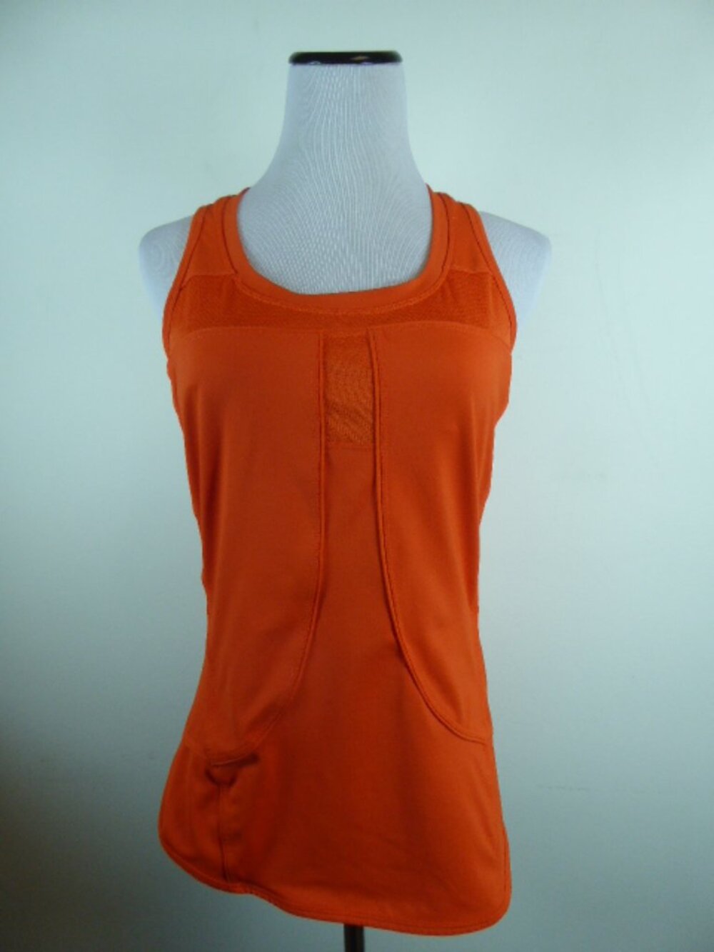 STELLA MCCARTNEY ADIDAS orange stretch workout athletic sleeveless tank top M